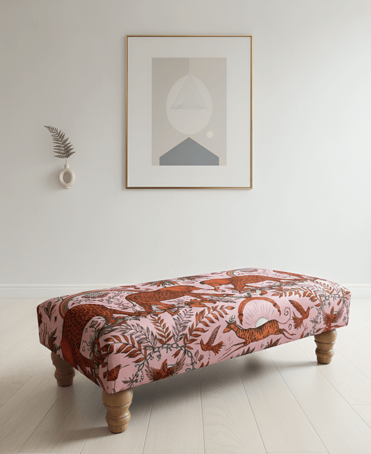 Conatact us | PREMIUM MADE TO MEASURE AVAILABLE PINK PRINTED ELEPHANT FOOTSTOOL | POUFFE FOOTSTOOL TABLE - ISTOOLS