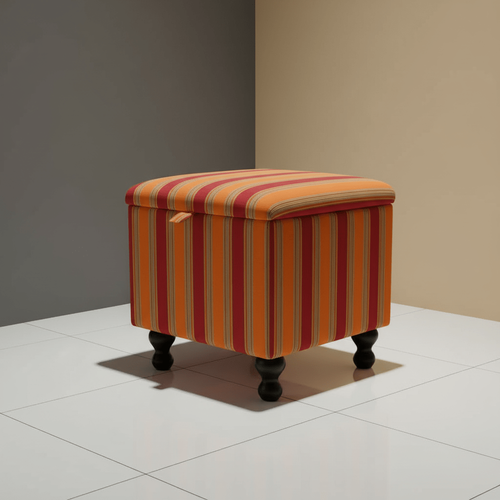 Conservatory Accent Furniture – Vibrant Storage Ottoman & Footstool for Sunrooms - ISTOOLS