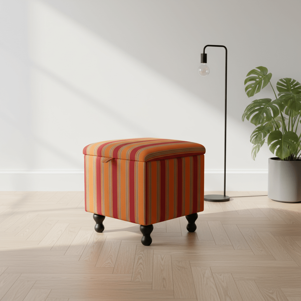 Conservatory Accent Furniture – Vibrant Storage Ottoman & Footstool for Sunrooms - ISTOOLS