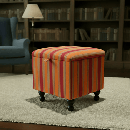 Conservatory Accent Furniture – Vibrant Storage Ottoman & Footstool for Sunrooms - ISTOOLS