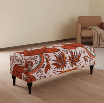 CONTACT US | MADE TO MEASURE | lynx fabric , Zambezi multicolour Ottoman coffee table with Storage | Patterned Footstool - ISTOOLS
