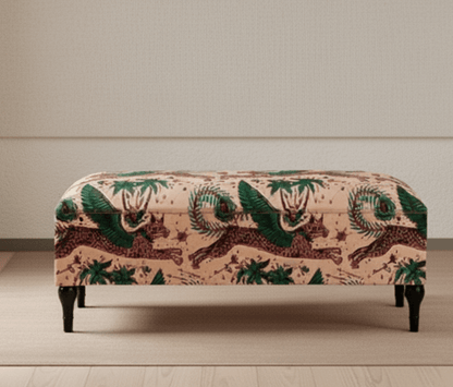 Contacy us , PREMIUM MADE TO MEASURE lynx multicolour Ottoman coffee table with Storage | Patterned Footstool Pouffe | - ISTOOLS