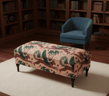 Lynx multicolour ottoman coffee table with storage for living room- ISTOOLS