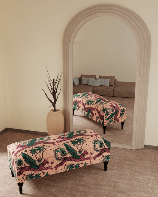 Contacy us , PREMIUM MADE TO MEASURE lynx multicolour Ottoman coffee table with Storage | Patterned Footstool Pouffe | - ISTOOLS