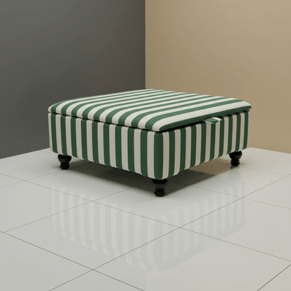 Contemporary Centrepiece Footstool – Wide Surface Storage Ottoman for Living Room - ISTOOLS