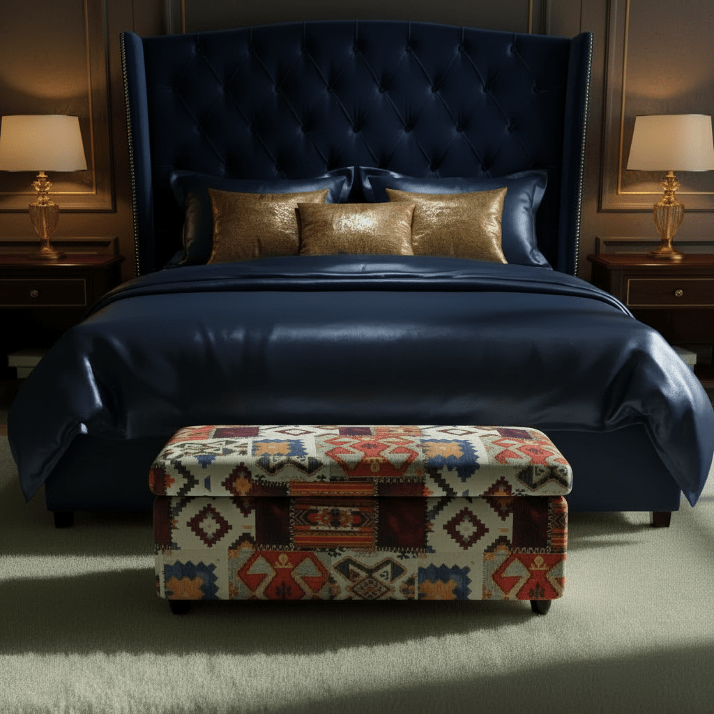 Contemporary End of Bed Blanket Box Hand - Finished UK - ISTOOLS