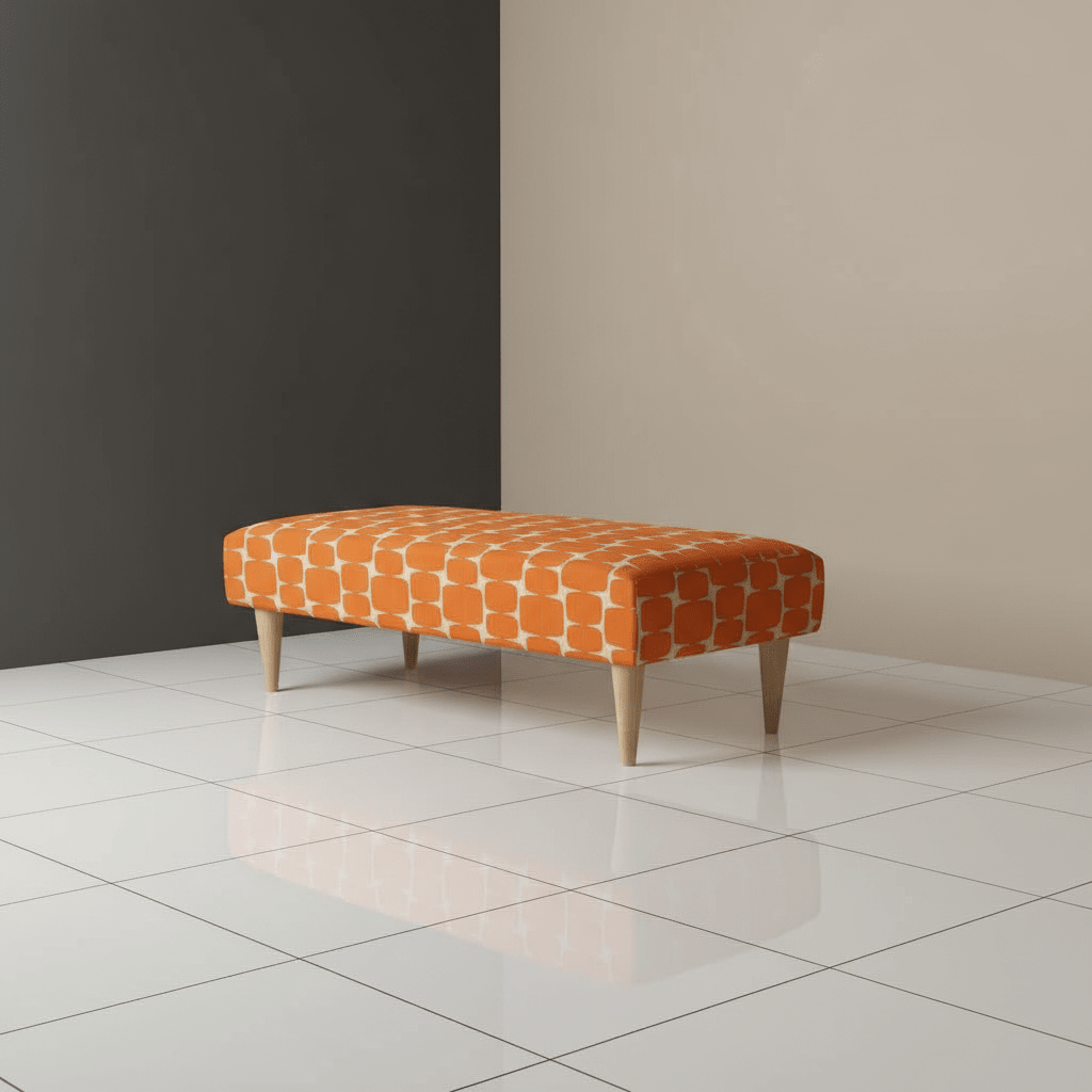 Contemporary Entrance Bench for Stylish Flats – Premium Stitched Lid Ottoman Bench - ISTOOLS