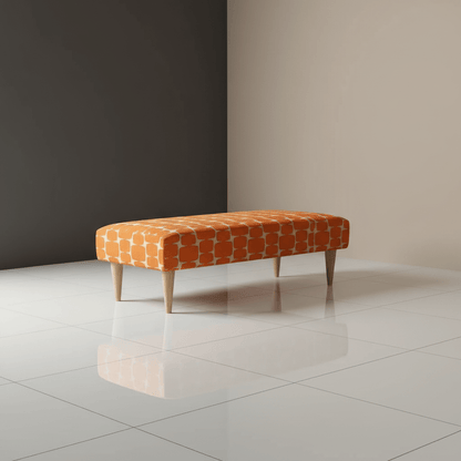 Contemporary Entrance Bench for Stylish Flats – Premium Stitched Lid Ottoman Bench - ISTOOLS
