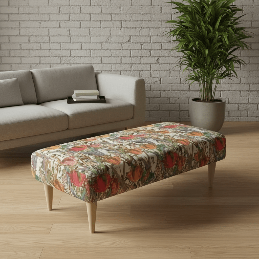 Contemporary Hallway Bench Seat – Multi - Toned Designer Entryway Furniture for Modern Homes - ISTOOLS