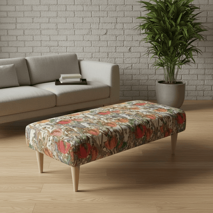 Contemporary Hallway Bench Seat – Multi - Toned Designer Entryway Furniture for Modern Homes - ISTOOLS