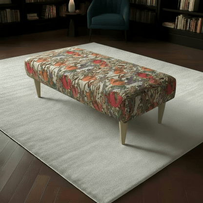 Contemporary Hallway Bench Seat – Multi - Toned Designer Entryway Furniture for Modern Homes - ISTOOLS