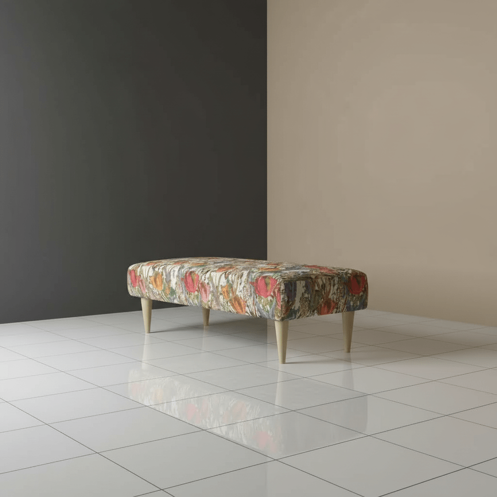Contemporary Hallway Bench Seat – Multi - Toned Designer Entryway Furniture for Modern Homes - ISTOOLS