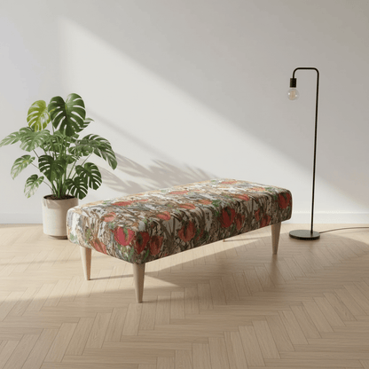 Contemporary Hallway Bench Seat – Multi - Toned Designer Entryway Furniture for Modern Homes - ISTOOLS