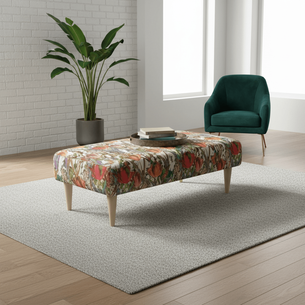 Contemporary Hallway Bench Seat – Multi - Toned Designer Entryway Furniture for Modern Homes - ISTOOLS
