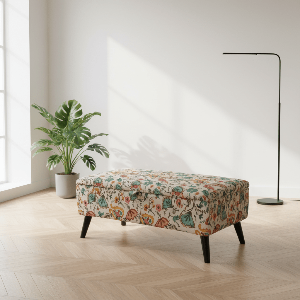 Contemporary Living Room Storage Ottoman – Designer Handcrafted Footstool UK - ISTOOLS