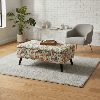 Contemporary Living Room Storage Ottoman – Designer Handcrafted Footstool UK - ISTOOLS