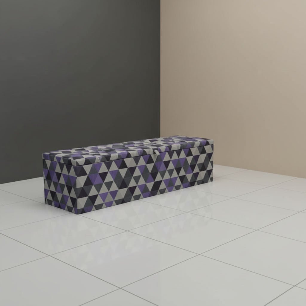 Contemporary Multi - Toned Ottoman Storage Box UK Made - ISTOOLS