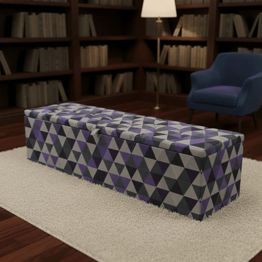 Contemporary Multi - Toned Ottoman Storage Box UK Made - ISTOOLS
