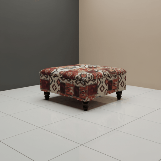 Contemporary Ottoman Blanket Box Hand - Finished Plain Fabric - ISTOOLS