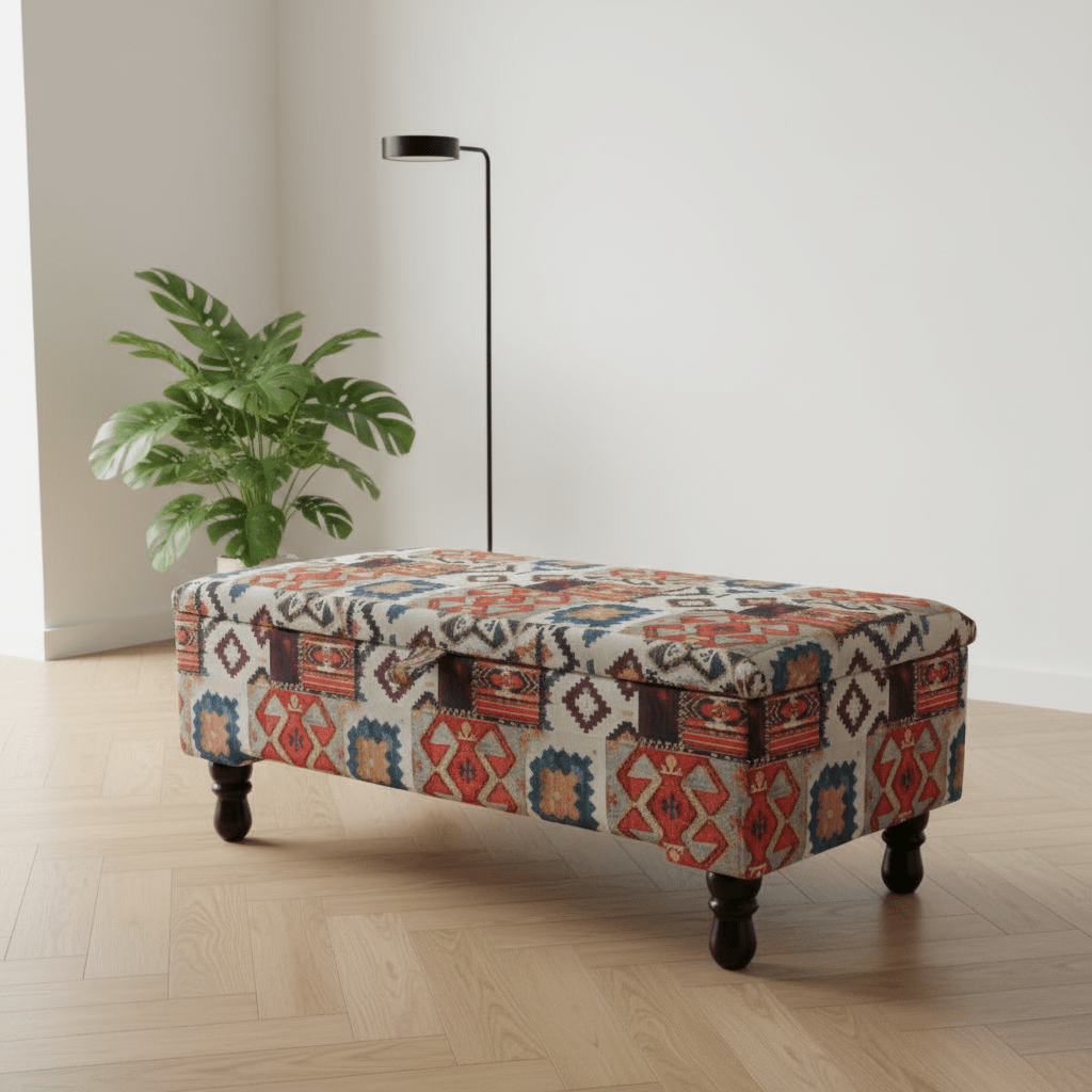 Contemporary Ottoman Blanket Box Hand - Finished UK Made - ISTOOLS