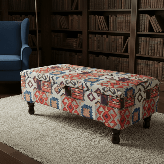 Contemporary Ottoman Blanket Box Hand - Finished UK Made - ISTOOLS