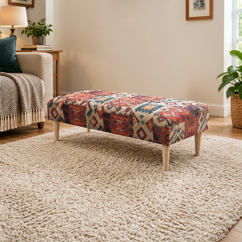 Contemporary Ottoman Blanket Box Hand-Finished UK Made - ISTOOLS