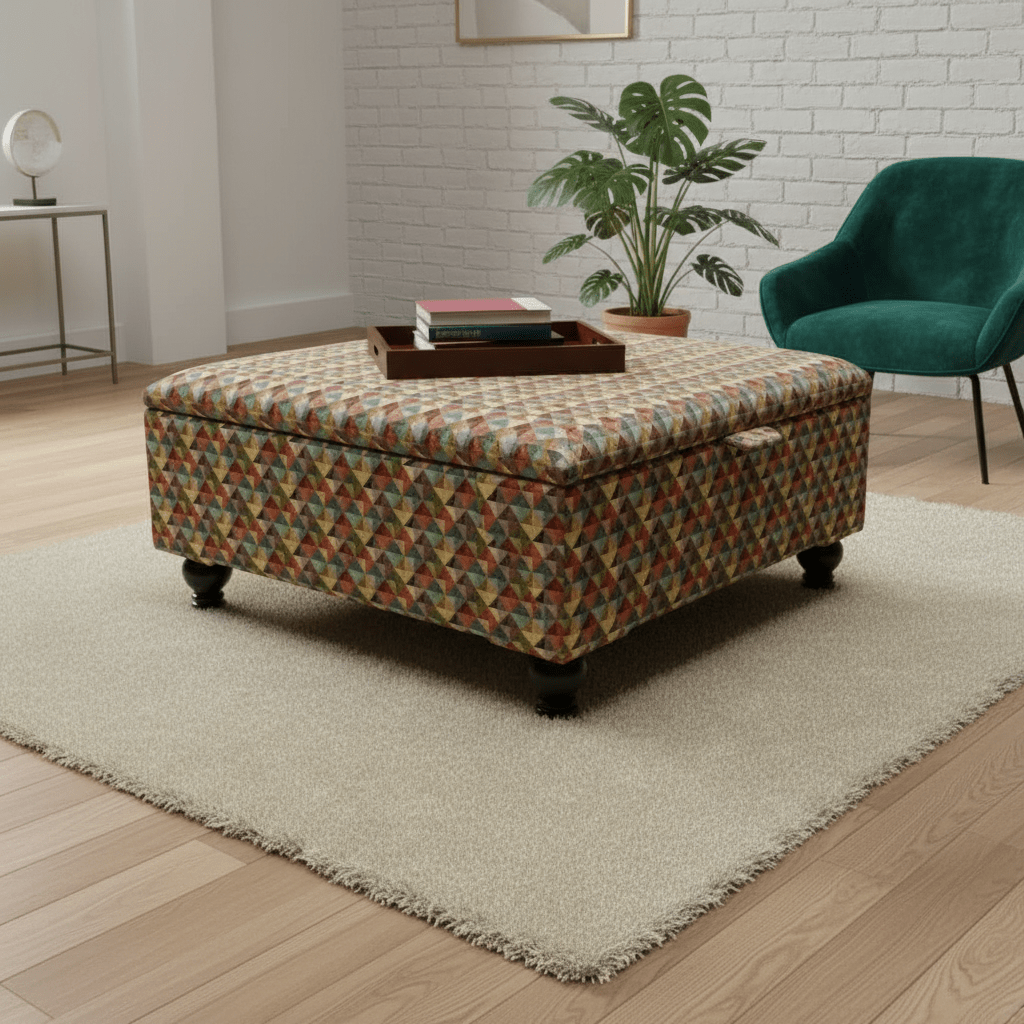 Contemporary Oversized Square Seating Stool – Multi - Functional &Stylish - ISTOOLS