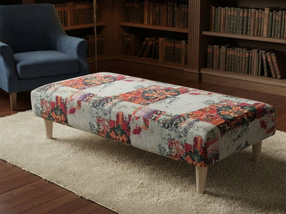 Contemporary Patterned Ottoman Storage Box UK Made - ISTOOLS