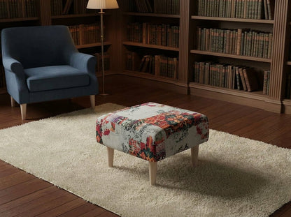Contemporary Patterned Ottoman Storage Box UK Made - ISTOOLS