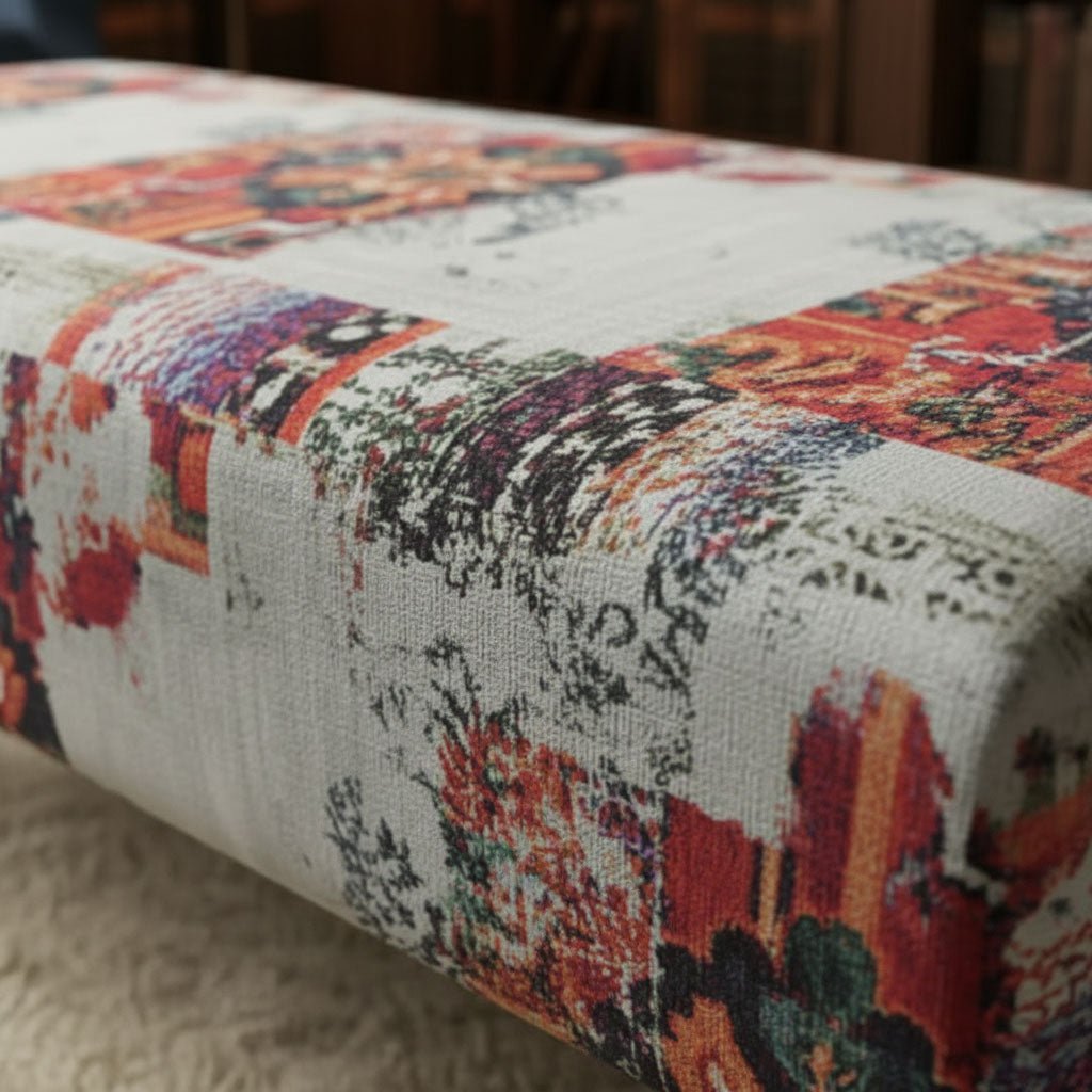 Contemporary Patterned Ottoman Storage Box UK Made - ISTOOLS