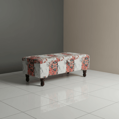 Contemporary Patterned Ottoman Storage Box UK Made - ISTOOLS