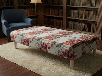 Contemporary Patterned Ottoman Storage Box UK Made - ISTOOLS