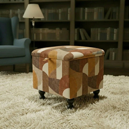 Contemporary Patterned Pouffe – Modern Home Decor with Storage | istools UK - ISTOOLS