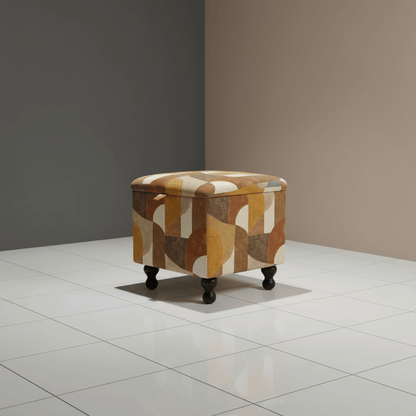 Contemporary Patterned Pouffe – Modern Home Decor with Storage | istools UK - ISTOOLS