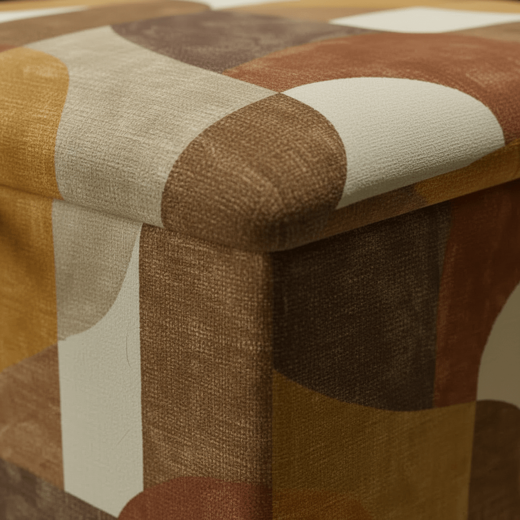 Contemporary Patterned Pouffe – Modern Home Decor with Storage | istools UK - ISTOOLS