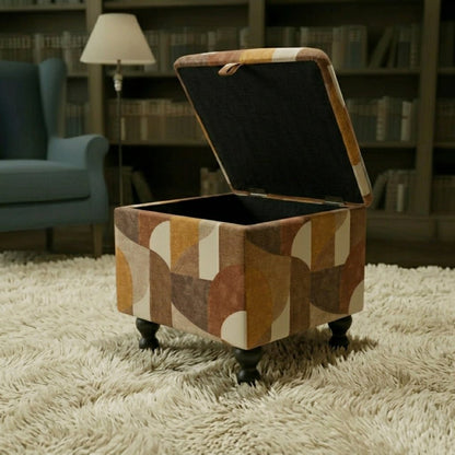 Contemporary Patterned Pouffe – Modern Home Decor with Storage | istools UK - ISTOOLS