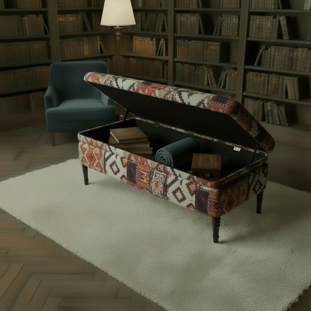 Contemporary Rectangular Smooth Ottoman Centrepiece UK Made - ISTOOLS
