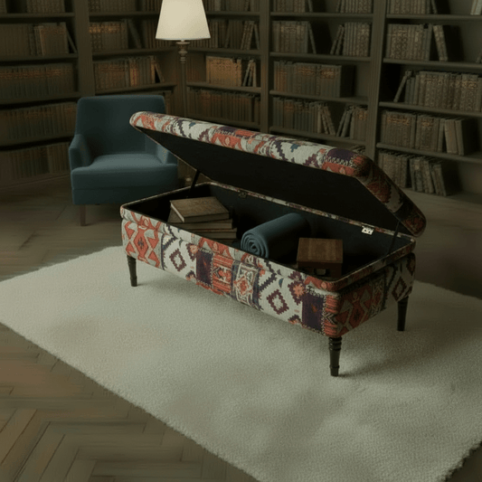 Contemporary Rectangular Smooth Ottoman Centrepiece UK Made - ISTOOLS