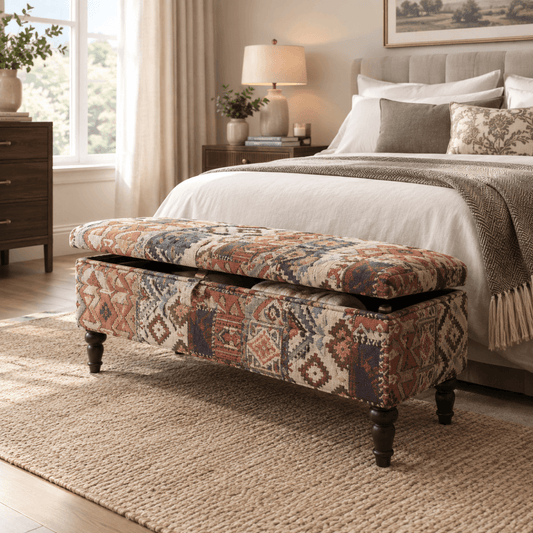 Contemporary Rectangular Smooth Ottoman Centrepiece UK Made - ISTOOLS