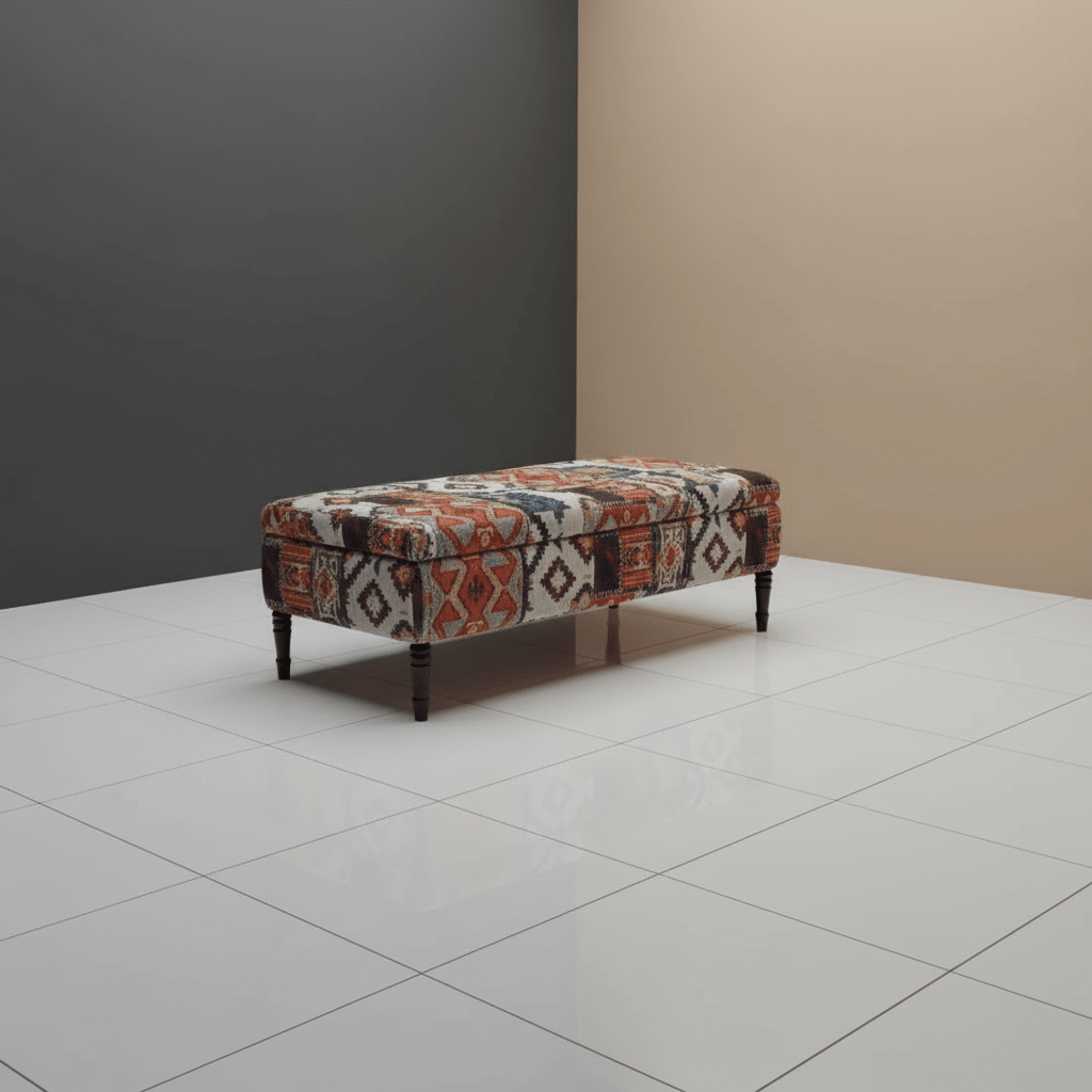 Contemporary Rectangular Smooth Ottoman Centrepiece UK Made - ISTOOLS