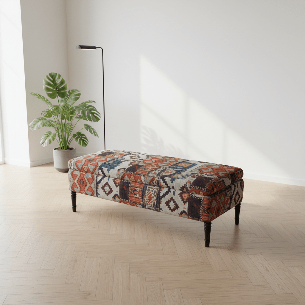 Contemporary Rectangular Smooth Ottoman Centrepiece UK Made - ISTOOLS