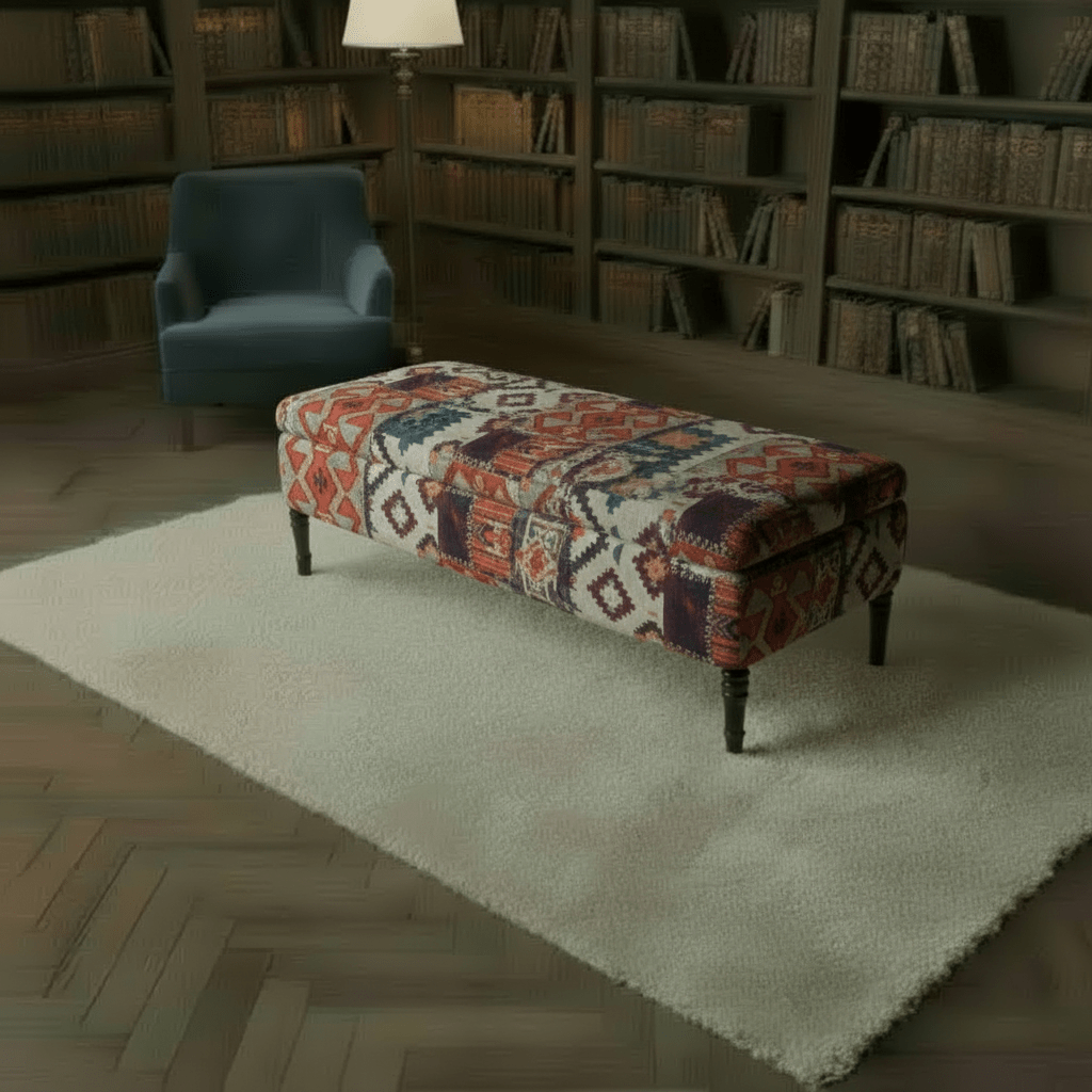 Contemporary Rectangular Smooth Ottoman Centrepiece UK Made - ISTOOLS