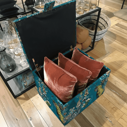 Contemporary Square Floor Ottoman Plain Aesthetic bec - ISTOOLS