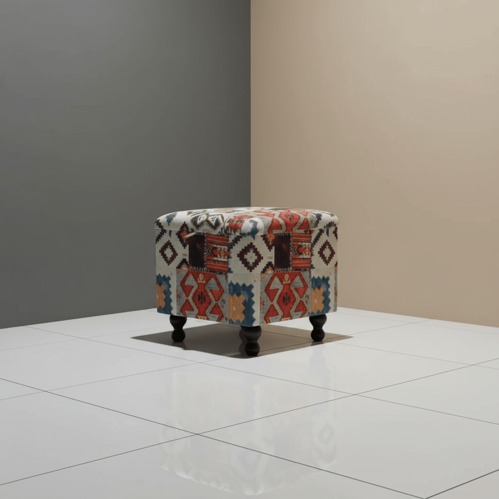 Contemporary Square Ottoman Storage Box Hand - Finished UK - ISTOOLS