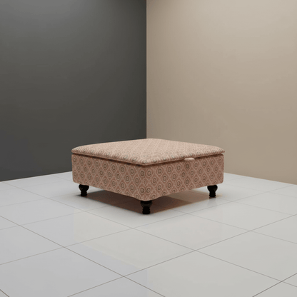 Cozy Reading Corner Footrest with Storage – Extra Large Square Ottoman Coffee Table Centrepiece | istools UK - ISTOOLS