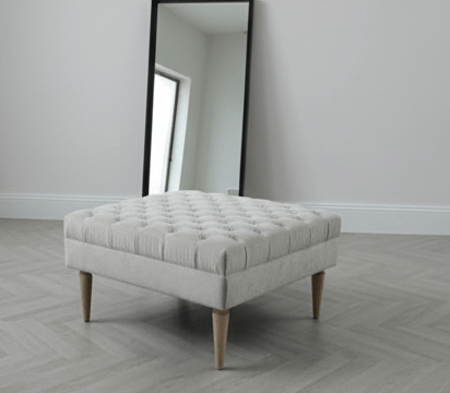 Multi-Functional Velvet Ottoman Bench Seat and Footrest - ISTOOLS