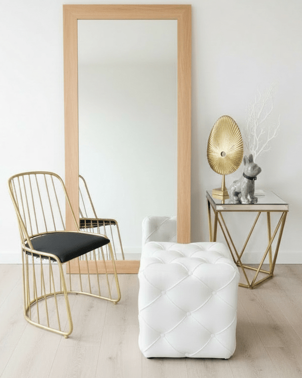 Creamy White square cube deep buttoned coffee table - ISTOOLS