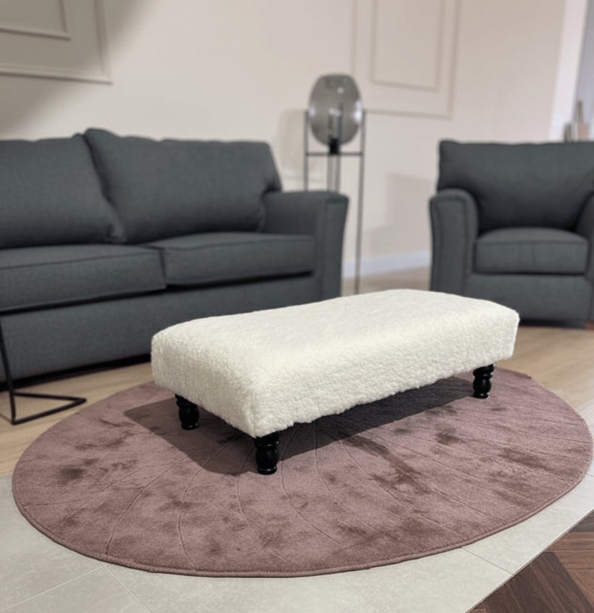 Multi-Purpose Footrest and Seating Ottoman in Off-White - ISTOOLS