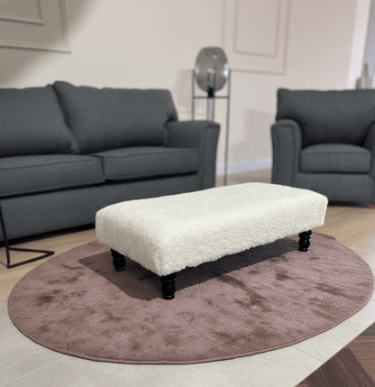 Multi-Purpose Footrest and Seating Ottoman in Off-White - ISTOOLS