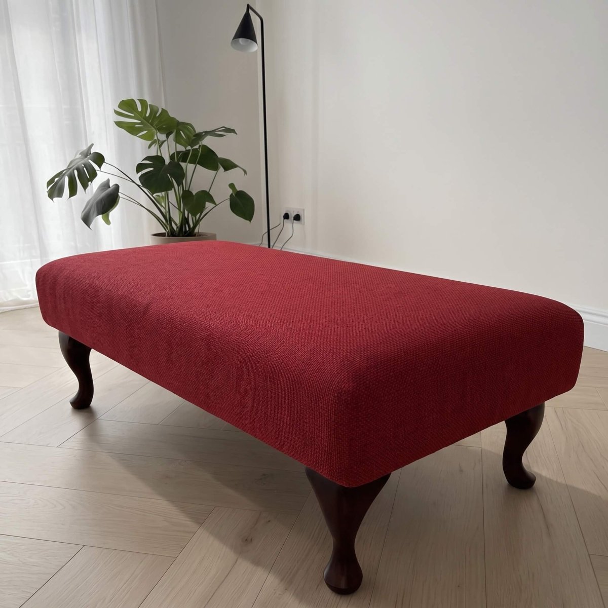 CUSTOM MADE TO MEASURE FOOTSTOOL PREMIUM NON STORAGE OTTOMAN SEAT BESPOKE LIVING ROOM FURNITURE HANDCRAFTED UPHOLSTERED BENCH - ISTOOLS